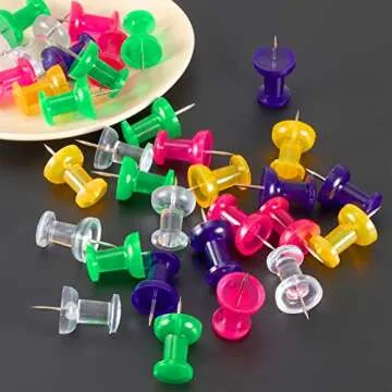 40 Count 1.8 Inch Jumbo Push Pins for Cork Board, Giant Colored Push Pins Large Thumb Tacks for Bulletin Boards Wall Map Painting Craft Projects