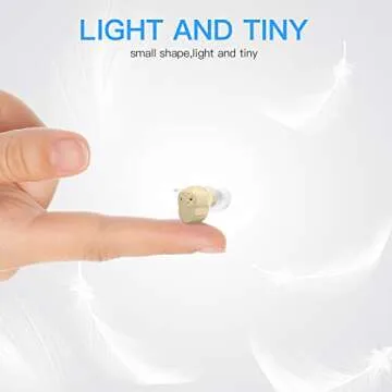 Mini Sound Amplifier, Ear Sound Enhancer, Noise Reduction, Enhanced Speech, Feedback Cancellation, S...