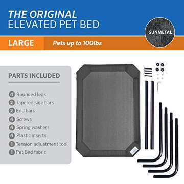 Original - Dog, Cat - Large - Gunmetal, fabric