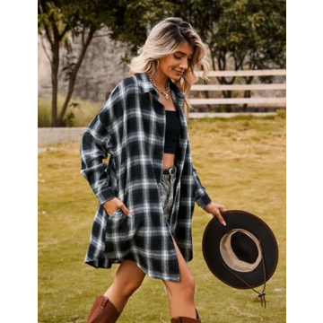 Stylish Blooming Jelly Women's Flannel Shirt - Perfect Fit