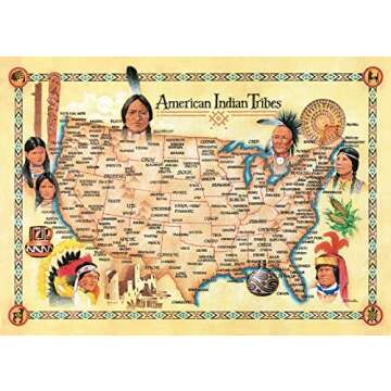 MasterPieces 550 Piece Jigsaw Puzzle For Adults, Family, Or Youth - American Indian Tribes - 18"x24"