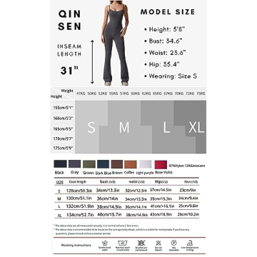 Stylish QINSEN Black Jumpsuit for Comfort and Versatility