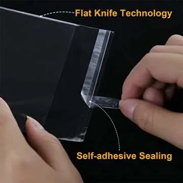 NEOACT 600 Pcs Clear Resealable Cellophane Bags