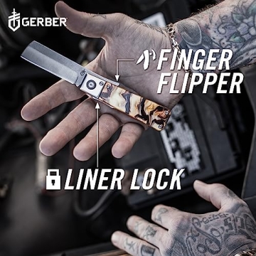 Gerber Jukebox EDC Pocket Knife with Straight Edge Blade