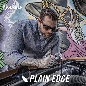 Gerber Jukebox EDC Pocket Knife with Straight Edge Blade