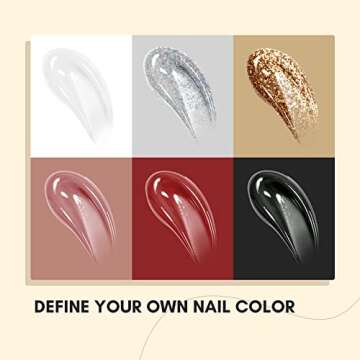 SAVILAND Poly Gel Nail Kit for Beginners with UV Light