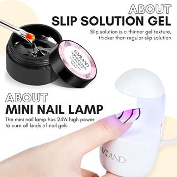 SAVILAND Poly Gel Nail Kit for Beginners with UV Light