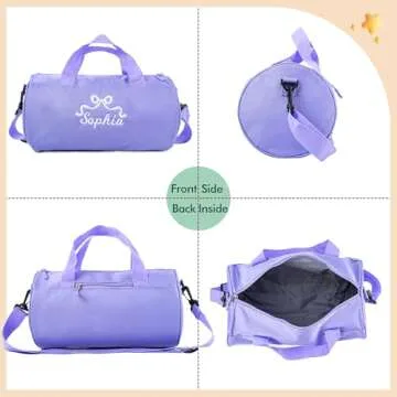 Personalized Waterproof Toddler Dance Bag for Girls