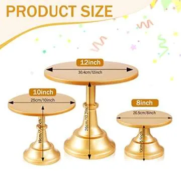 Elegant Gold Cake Stand Set for All Occasions