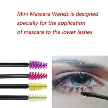 400 Pack Mini Mascara Wands for Flawless Eyelash Application