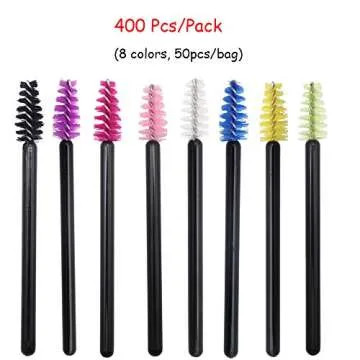 400 Pack Mini Mascara Wands for Flawless Eyelash Application
