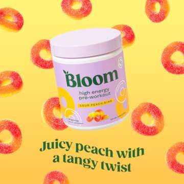 Bloom Nutrition High Energy Pre Workout Powder, Amino Energy with Beta Alanine, Ginseng & L Tyrosine...