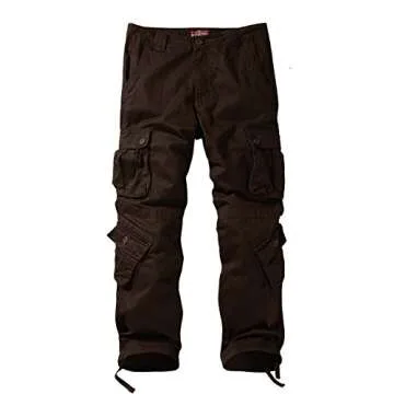 Match Men's Wild Cargo Pants(Brown,30)