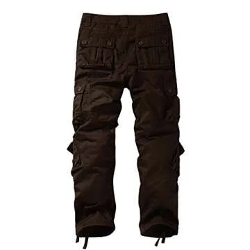 Match Men's Wild Cargo Pants(Brown,30)