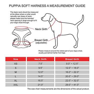 Puppia Soft Dog Harness No Choke Over-The-Head Triple Layered Breathable Mesh Adjustable Chest Belt and Quick-Release Buckle, Pink, Small