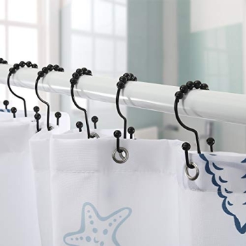 Rust Proof Goowin Shower Curtain Hooks - Durable & Stylish
