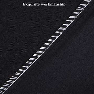 NTBAY Zippered Satin Pillow Cases for Hair and Skin, Luxury King Hidden Zipper Pillowcases Set of 2, 20x36 Inches, Black