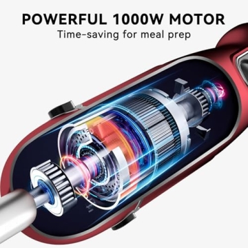 Powerful 1000W 5-in-1 Immersion Blender for All Cooking Needs