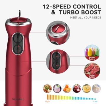 Powerful 1000W 5-in-1 Immersion Blender for All Cooking Needs