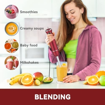 Powerful 1000W 5-in-1 Immersion Blender for All Cooking Needs