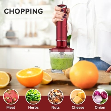 Powerful 1000W 5-in-1 Immersion Blender for All Cooking Needs