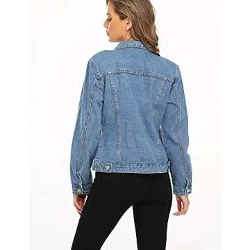 Dilgul Women's Classic Denim Jacket for Stylish Wear