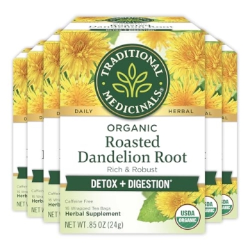 Organic Dandelion Root Tea for Digestive Wellness and More