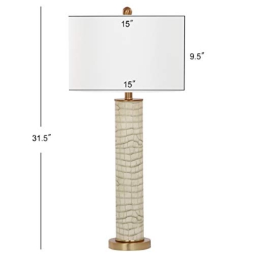 Elegant Safavieh Faux Alligator Lamps - Set of 2