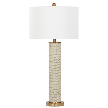 Elegant Safavieh Faux Alligator Lamps - Set of 2