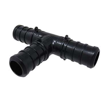 (30) 1/2" Black Poly Alloy PEX Fittings 10 pcs Each: Elbow, Coupler, Tee for Crimp/Cinch/Pinch - PEX GUY