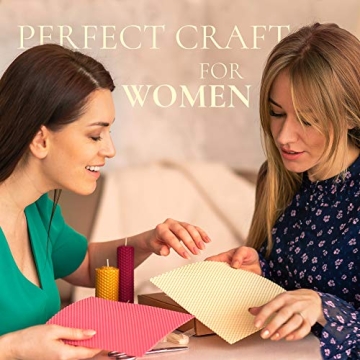 Beeswax Candle Making Kit for Family Crafting Fun