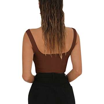 Stylish Susupeng Deep V Neck Sleeveless Crop Top
