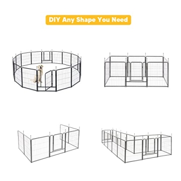 TMEE Dog Playpens 8/16 Panels for Outdoor Fun