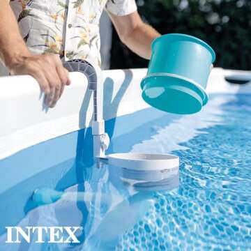 Intex Deluxe 800 GPH+ Wall-Mounted Swimming Pool Surface Automatic Skimmer