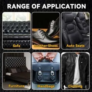 Black Leather Repair Kit for Furniture, Leather Seat Repair Kit for Cars, Easily Restore Car Interior, Sofa, Purse and Jacket, Restore Any Material with Super Easy Instructions