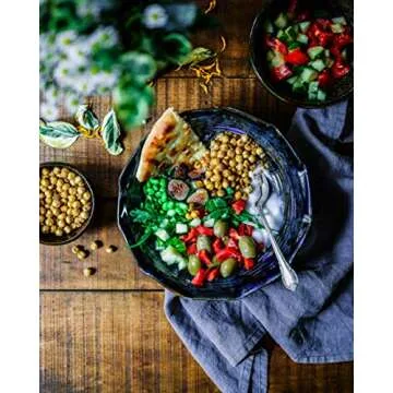 Zaiqa Chickpeas for Hummus & Homemade Chickpea Flour - 2 LBS, Dried Garbanzo Beans for Delicious Mediterranean Salad & Crispy Roasted Chickpeas | Comes Raw, Clean & Cooks Evenly | Grown in USA