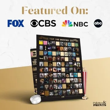 Explore 100 Top Movies with Stunning Scratch Off Poster