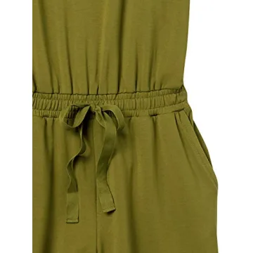 Daily Ritual Women's Supersoft Terry Relaxed-Fit Sleeveless Scoopneck Jumpsuit