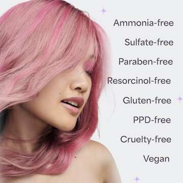 Hally Hair Color Cloud Hair Dye (Rose Gold) - Demi-Permanent Foam Hair Color for Women & Men - Mess-Free & Long-Lasting Hair Dye Kit, Hair Coloring Products Wash Out in 4-6 Weeks, Vegan