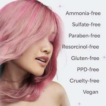 Hally Hair Color Cloud Hair Dye (Rose Gold) - Demi-Permanent Foam Hair Color for Women & Men - Mess-Free & Long-Lasting Hair Dye Kit, Hair Coloring Products Wash Out in 4-6 Weeks, Vegan