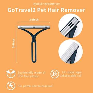 Pet Hair Remover - Special Dog Hair Remover Multi Fabric Edge and Carpet Scraper - Pet Hair Remover ...