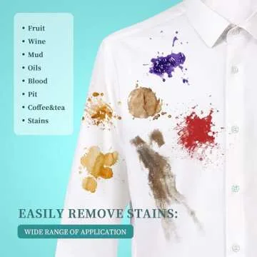 BFWood Laundry Stain Brush, Natural Soft Boar Bristle for Scrubbing Out Tough Stains on Delicate Fabrics, Knits, Cotton, Linens, No Damage (2PCS)