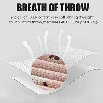 Mimixiong 100% Cotton Baby Blanket - Soft and Stylish