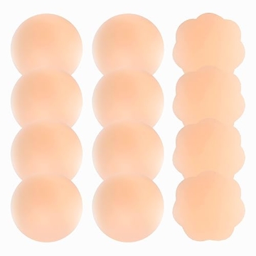 Nunibum Nipple Covers - 6 Pairs Reusable Silicone Pasties