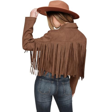 PRETTYGARDEN Women's 2025 Fall Faux Suede Jackets Lightweight Long Sleeve Open Front Cropped Moto Co...