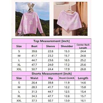 Ekouaer Fuzzy Fleece Pajamas 2 Piece Warm Soft Lounge Set Long Sleeve Sweater Top and Shorts Loungewear Outfits Sweatsuits White XXL