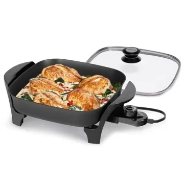 Presto 11" Electric Skillet with Glass Lid - Versatile & Nonstick