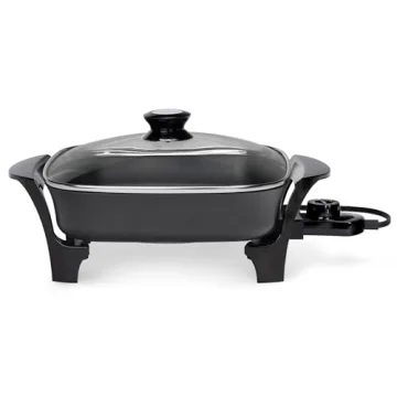 Presto 11 Inch Electric Skillet Nonstick Glass Lid