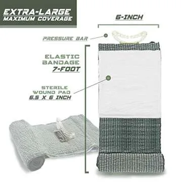 EVERLIT 6 Inch Emergency Bandage for Trauma & First Aid