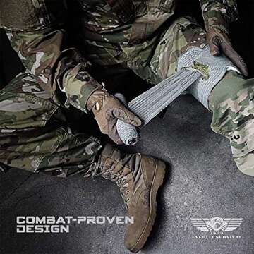 EVERLIT Israeli 6 Inch Emergency Bandage Compression Trauma Pressure Wound Dressing Sterile Vacuum-Sealed Packaging for Bleeding Control, Medical Trauma Kit, Gun Shot, First Aid IFAK